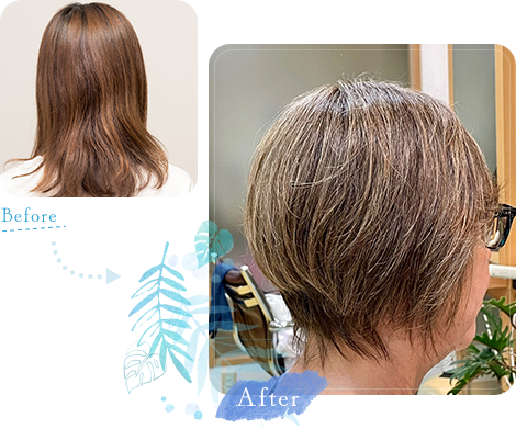 グレイヘア Before After