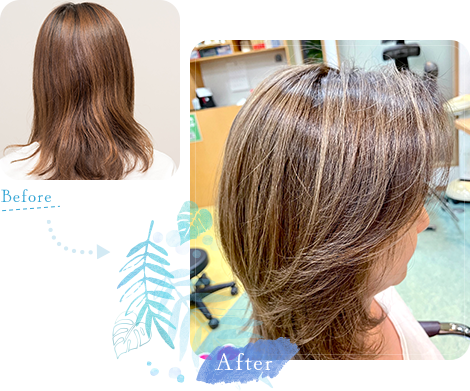 グレイヘア Before After