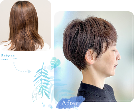 グレイヘア Before After